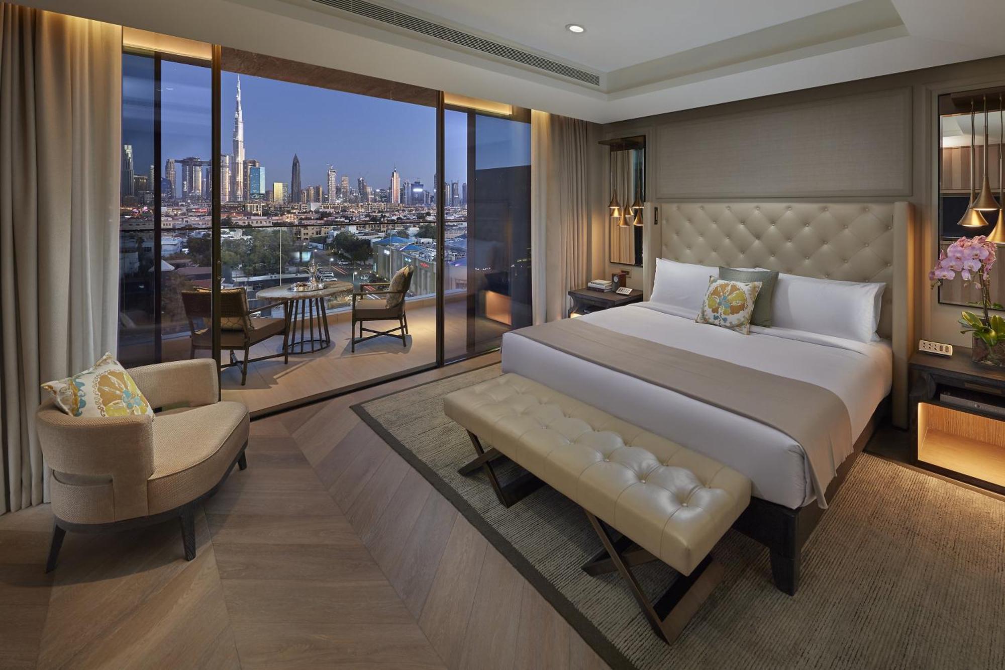 Mandarin Oriental Jumeira, Дубай Екстериор снимка A bedroom at the Address Downtown Dubai