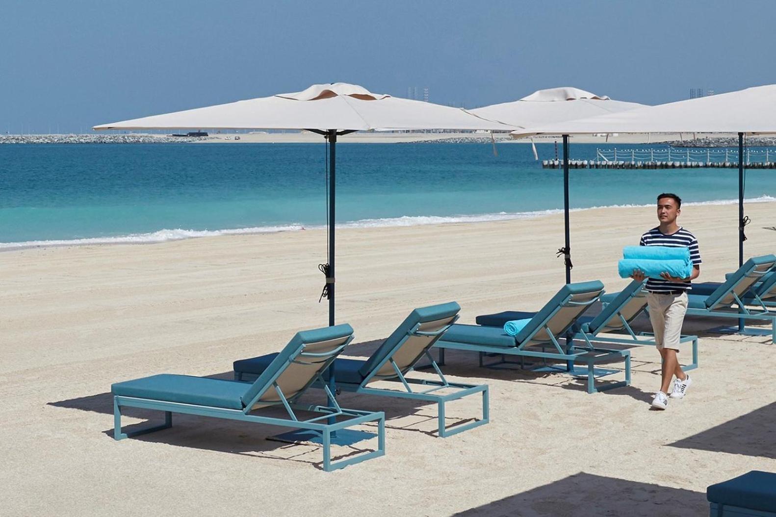 Mandarin Oriental Jumeira, Дубай Екстериор снимка Beach at Jumeirah Atlantis